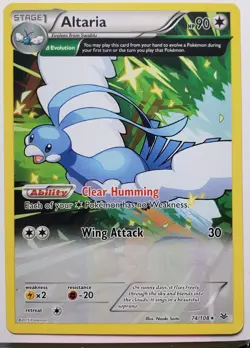 Altaria 74/108 LP / VLP - Rare XY Roaring Skies Pokemon Card - $2 Flat Shipping - Image 1