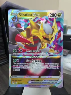 Pokemon TCG Giratina VSTAR 131/196 SWSH Lost Origin Ultra Rare Holo Card 1 - Image 1