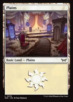 1x Plains (#278) - Foil NM Eng MTG - Duskmourn: House of Horror - Image 1