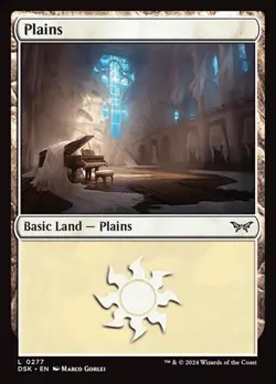 1x Plains (#277) - Foil NM Eng MTG - Duskmourn: House of Horror - Image 1