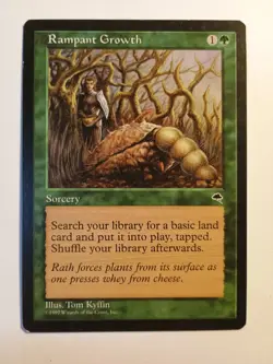 Rampant Growth Vintage 1997 Tempest MTG Magic The Gathering Regular Common NM - Image 1