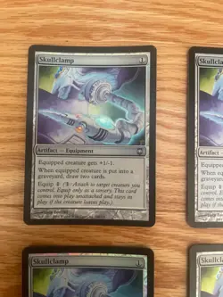 4x Skullclamp Foil Darksteel LP/MP MTG Magic the Gathering Artifact wotc vintage - Image 2