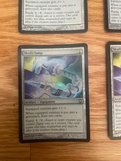 4x Skullclamp Foil Darksteel LP/MP MTG Magic the Gathering Artifact wotc vintage - Image 3