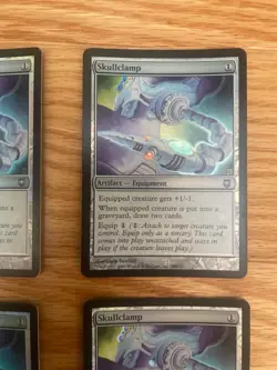 4x Skullclamp Foil Darksteel LP/MP MTG Magic the Gathering Artifact wotc vintage - Image 4