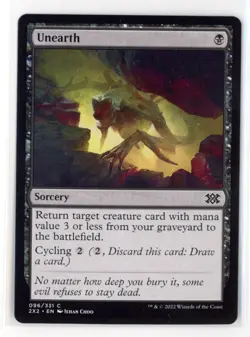 MtG 2x2 Unearth #96 Non - Foil - Image 1