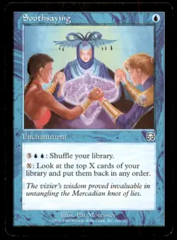 MTG Soothsaying LP Light Play Mercadian Masques [2494] - Image 1