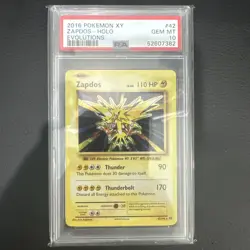 Zapdos 42/108 PSA 10 XY Evolutions Pokemon Card - Image 1