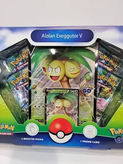 POKEMON GO SPECIAL ALOLAN EXEGGUTOR V BOX COLLECTION FACTORY **SEALED NEW** - Image 3