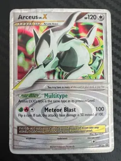 Pokemon TCG Arceus LV.X DP56 Ultra Rare Diamond & Pearl Promo DMG - Image 1