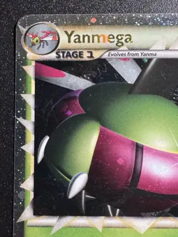 Yanmega Prime 98/102 HGSS Triumphant Pokemon Card Holo Foil Rare Swirl LP - Image 3