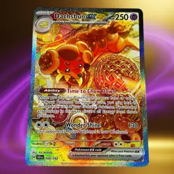 Pokemon TCG Dachsbun EX 169/142 Special Illustration Rare Full Art Stellar Crown - Image 1