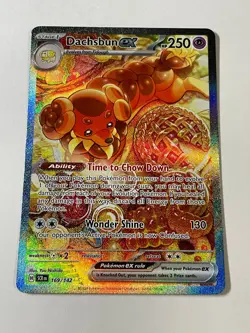 Pokemon TCG Dachsbun EX 169/142 Special Illustration Rare Full Art Stellar Crown - Image 3