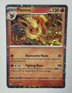 Pokemon TCG - Flareon - SVP 167 - 2025 S&V: Black Star Promo - Cosmo Holo - Image 1
