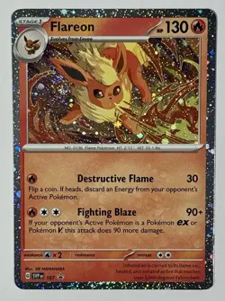 Pokemon TCG - Flareon - SVP 167 - 2025 S&V: Black Star Promo - Cosmo Holo - Image 4