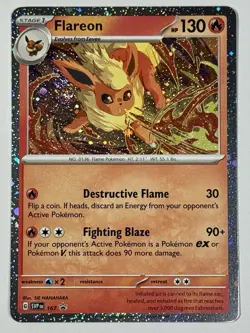 Pokemon TCG - Flareon - SVP 167 - 2025 S&V: Black Star Promo - Cosmo Holo - Image 5