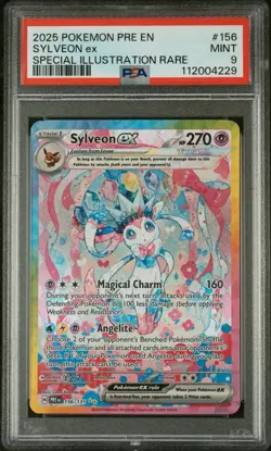 PSA9 2025 POKEMON EN-PRISMATIC EVOLUTIONS | SPECIAL ILLUSTRATION SYLVEON EX 156 - Image 1