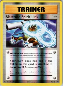Blastoise Spirit Link Pokemon TCG XY Evolutions 73/108 Reverse Holo Uncommon - Image 1