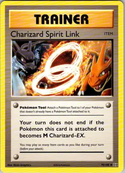 Charizard Spirit Link 75/108 Pokemon TCG Evolutions Unlimited Uncommon - Image 1