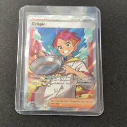 Crispin 164/142 Trainer Full Art Pokemon TCG Sv07: Stellar Crown NEAR MINT NM - Image 1