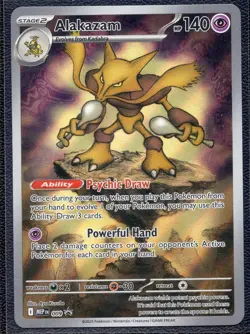 Pokemon TCG Alakazam MEP 009 Mega Evolution Black Star Promo Sealed - Image 1