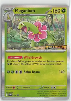 Pokemon TCG Mega Evolutions Promos Stamped Foil Promo #001 Meganium - Image 1