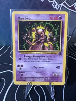1999 Pokemon, WoTC Promos, #14 Mewtwo, Black Star Promo - Image 1
