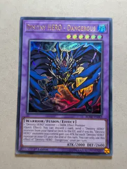 Destiny HERO - Dangerous - BLHR-EN063 - Ultra Rare - 1st Edition Yugioh - Image 1