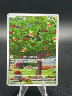 Applin 185/167 Twilight Masquerade Pokemon Card Illustration Ultra Rare NM AB2 - Image 1
