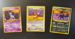Umbreon, Espeon, Eevee - Neo Discovery Non-Holo Pokemon Cards Japanese CCG NM! - Image 1