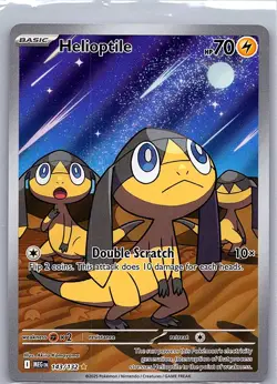 Helioptile 143/132 ME01: Mega Evolution - Pokemon Card - NM - Image 1