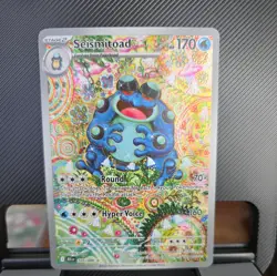 Pokemon TCG Black Bolt Seismitoad Illustration Rare Card 105/086 English Edition - Image 1