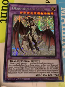 Yugioh Card TCG Dragonmaid Sheou MP21-EN065 Secret Rare Holo 1st Edition NM - Image 1