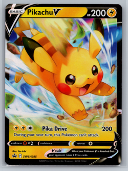 Pikachu V SWSH285 SWSH: Sword & Shield Promo Cards Promo Pokemon TCG NM - Image 1
