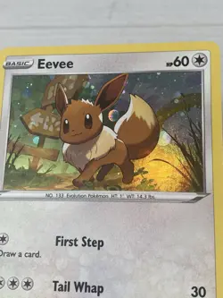 Eevee SWSH095 Black Star Cosmos Holo Promo Pokemon Card NM - Image 3