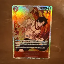 One Piece Card Game Portgas.D.Ace OP02-013 SR Paramount War Super Rare English - Image 1
