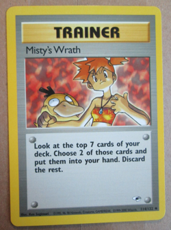 Misty's Wrath - 114/132 - Uncommon WOTC TCG-Gym Heroes Pokemon Card - Image 1