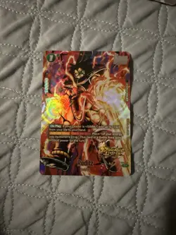 Raditz FS10-16 Alt Art Dragon Ball Legends Promo Card - Image 1