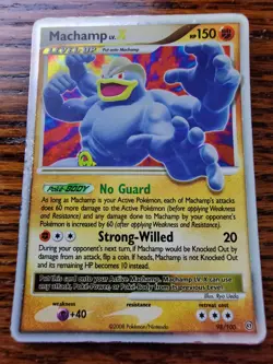 PL! Machamp LV.X 98/100 Stormfront Holo Rare Pokemon Card - Image 1