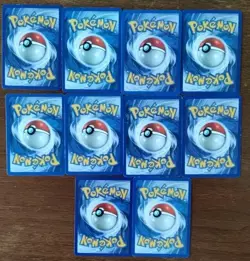Lot of 10 Vintage Pokemon Cards Water Type TCG See Pictures Binder Collection - Image 3