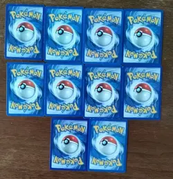 Lot of 10 Vintage Pokemon Cards Water Type TCG See Pictures Binder Collection - Image 4