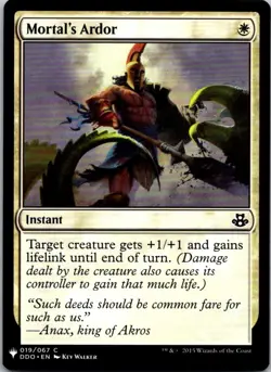 Magic the Gathering Mortal's Ardor Mystery Booster MTG Free Shipping - Image 1
