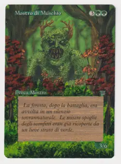 Altered Italian Moss Monster MP Legends WOTC MTG Magic Hand Painted Unique Art! - Image 1