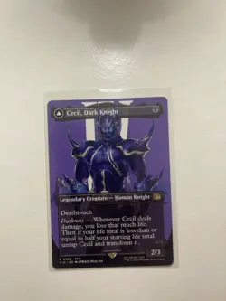 MTG Cecil, Dark Knight 380 Borderless Regular Rare Final Fantasy FIN - Image 1