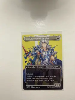 MTG Cecil, Dark Knight 380 Borderless Regular Rare Final Fantasy FIN - Image 2