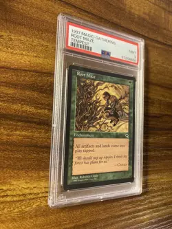 MTG✨ROOT MAZE✨Tempest PSA 9 MINT RARE Enchantment 1997 Vintage GUAY Art POP 2 ! - Image 3