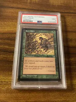 MTG✨ROOT MAZE✨Tempest PSA 9 MINT RARE Enchantment 1997 Vintage GUAY Art POP 2 ! - Image 5