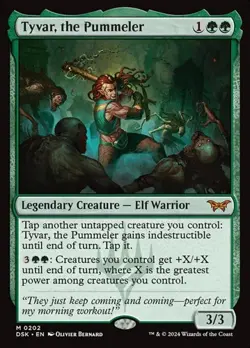 1x Tyvar, the Pummeler - Foil NM Eng MTG - Duskmourn: House of Horror - Image 1