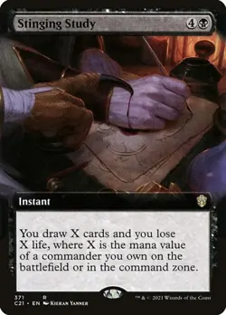 Stinging Study - Extended Art C21 NM MTG - Image 1