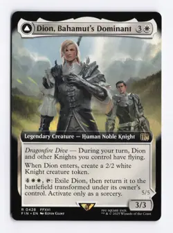 Dion, Bahamut's Dominant (Extended Art) 0428 (R) MTG Final Fantasy (FIN) (EN) - Image 1