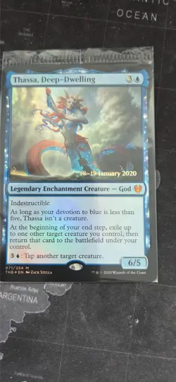 MtG Thassa, Deep-Dwelling Prerelease Promo Foil - Image 1